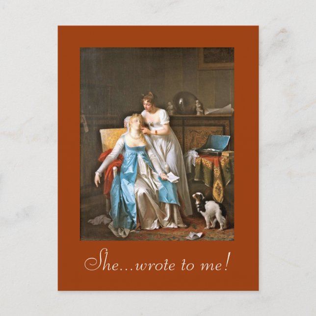 Någon överförde ett brev?!! vykort (Framsida)