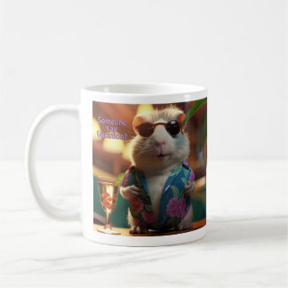 Någon säger Vacation Guinea Gris Coffee Mugg