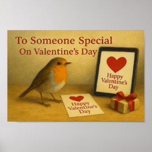 Någon särskild på Alla hjärtans dag Robin Poster