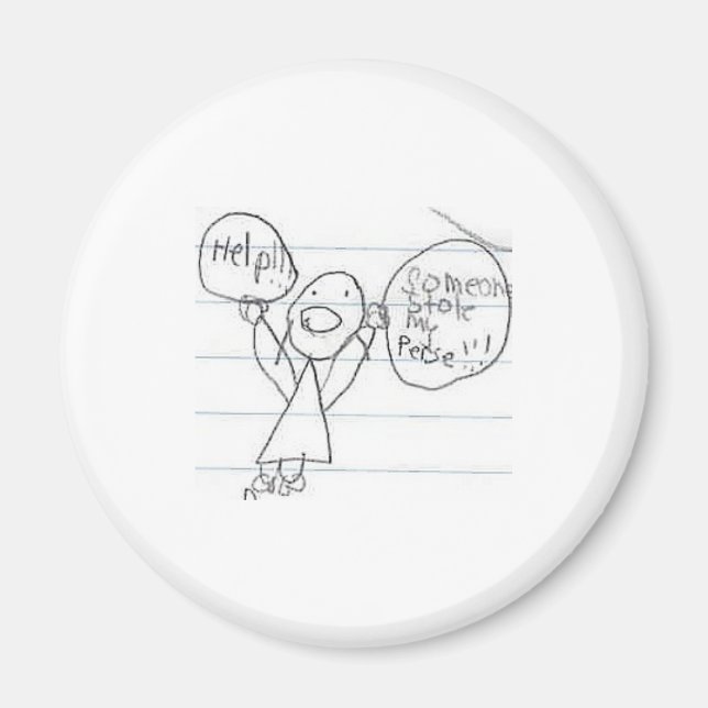 Någon slog min Perse! Magnet (Framsidan)