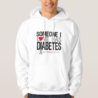 Någon som jag älskar, har sockersjuka sweatshirt med luva