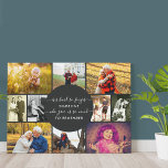 Någon som minns minnet av Photo Collage Canvastryck<br><div class="desc">Skapa din egen minnesskylt med 10 av ditt uppskattade bilder. Det står "det är svårt att glömma bort någon som gav oss så mycket att minnas" i elegant handskript och modern typografi. Fotomallen är konfigurerad så att du kan lägga till dina foton i en fotosamling i snyggten där redot ramas...</div>