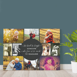 Någon som minns minnet av Photo Collage Canvastryck