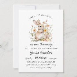 Någon Speciell Wildblommor Vår Baby Shower Inbjudningar