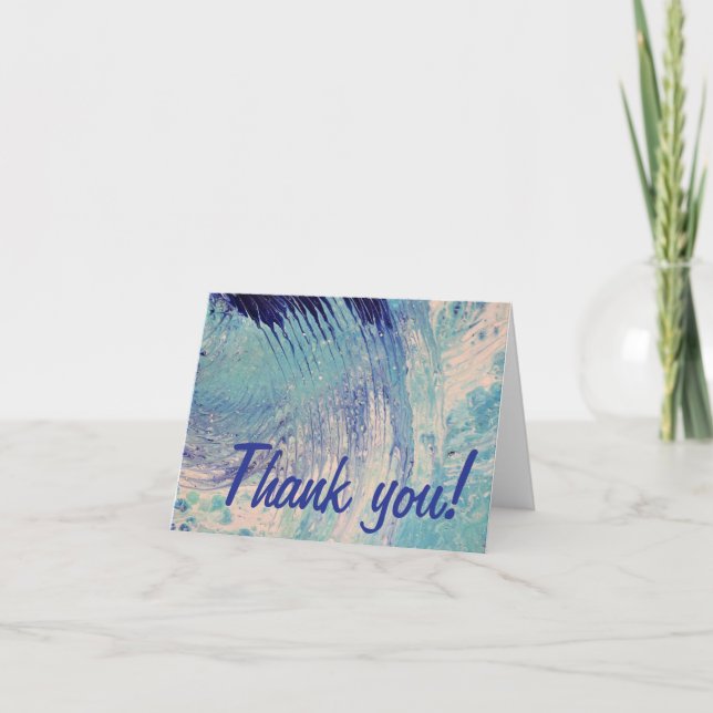 "Någon strand någonstans" Tack Kort (Framsida)