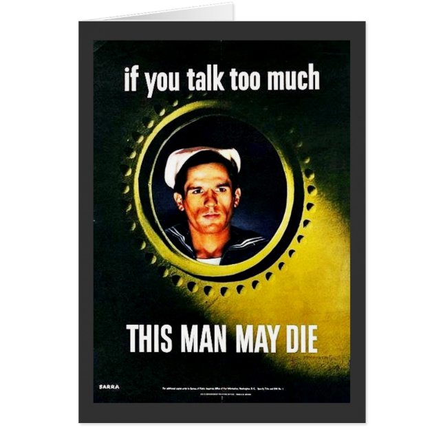 Någon Talated Hälsningskort (Framsidan)