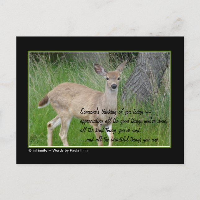 Någon tänker på dig... vykort (Framsida)