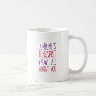 Någon terapeut kaffemugg