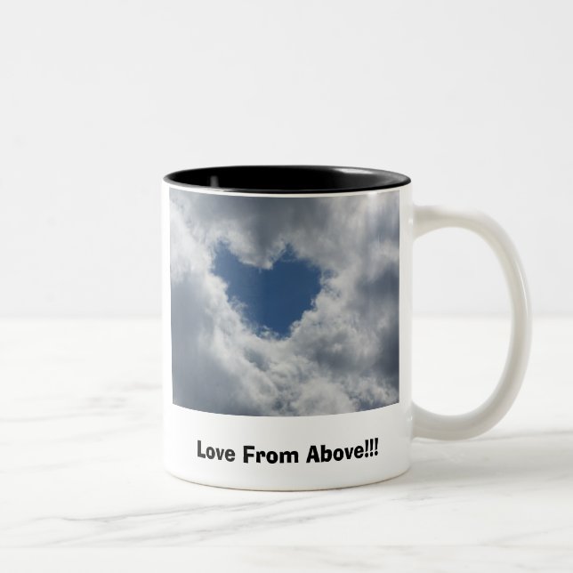 Någon upp älskar där dig Två-Tonad mugg (Höger)