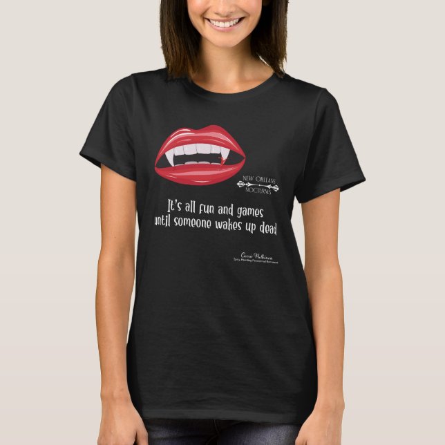 Någon vaknar upp. t shirt (Framsida)
