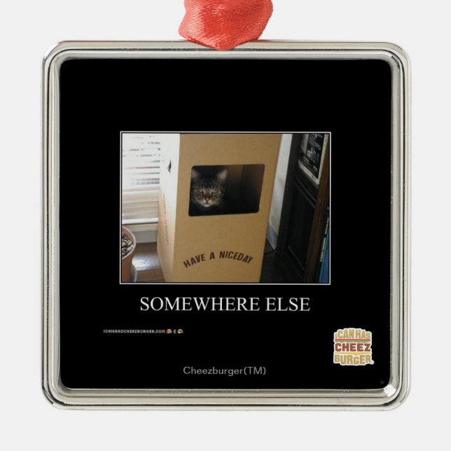 Någonstans annars julgransprydnad metall (Framsidan)