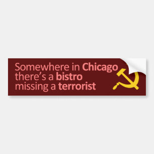 Någonstans i Chicago… Bildekal