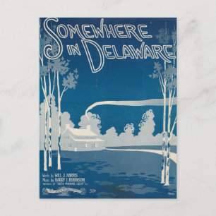 Någonstans i Delaware-vykort Vykort