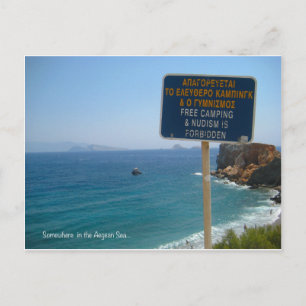 Någonstans i Egeiska havet Vykort
