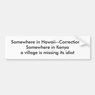 Någonstans i Hawaii--Korrigering--Någonstans i K… Bildekal