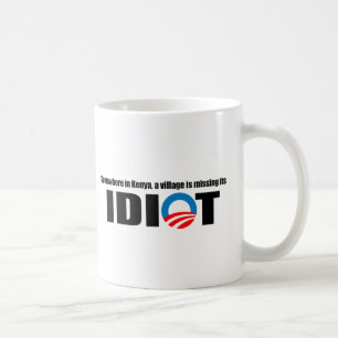 Någonstans i Kenya är en by saknad dess idiot Kaffemugg