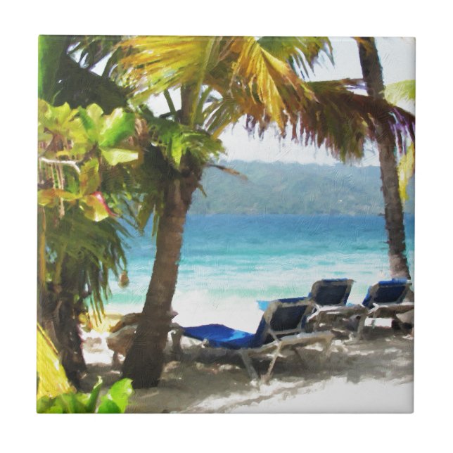 Någonstans i paradis kakelplatta (Framsidan)