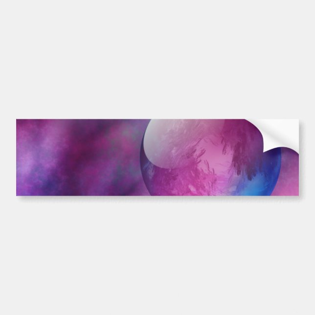 Någonstans i Rymden Bumper Sticker Bildekal (Framsidan)
