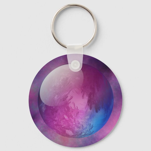 Någonstans i Rymden Keychain Nyckelring (Framsida)