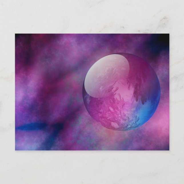 Någonstans i Rymden vykort (Framsida)