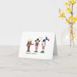 Någonstans i Texas Nutcrackers, jul, Helgdag Kort