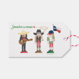 "Någonstans i Texas", Texas Nutcrackers Gift Märkr Presentetikett