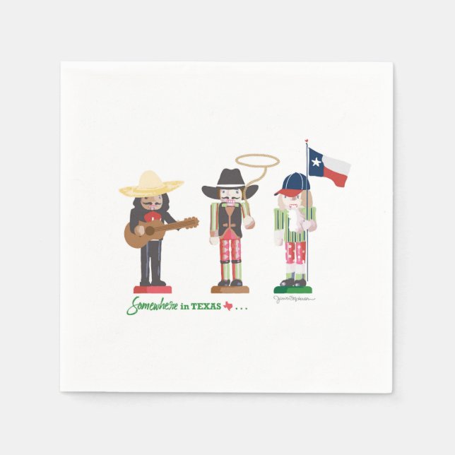 "Någonstans i Texas", Texas Nutcrackers Pappersservett (Framsidan)