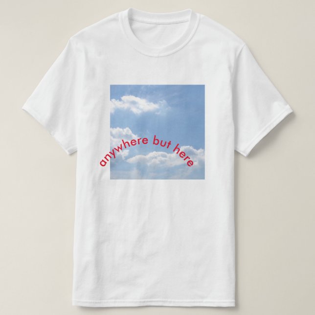 någonstans men här tee shirt (Design framsida)