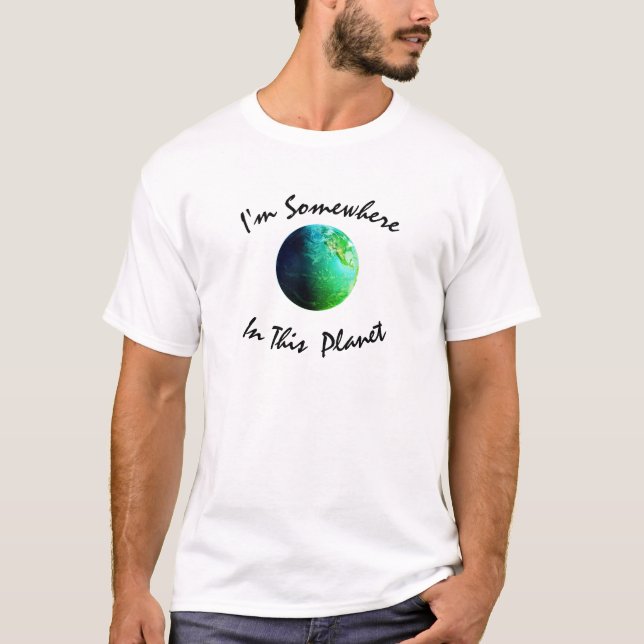 Någonstans på planeten t shirt (Framsida)