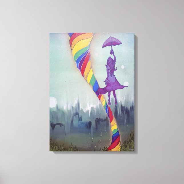 Någonstans under Kanvastrycket Canvastryck (Framsida)