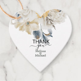 NÅGONTING BLUE BLOMMIGT WEDDING-favoritMärkre Gåvor Etiketter