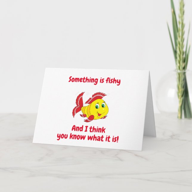 NÅGONTING FISHY? DU SER SÅ "UNGA"-KORT KORT (Framsida)