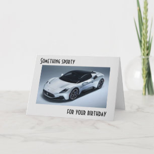 **NÅGONTING SPORTY** FÖR DIN **BIRTHDAY**-KORT KORT