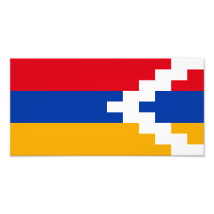 Nagorno-Karabach flagga Fototryck
