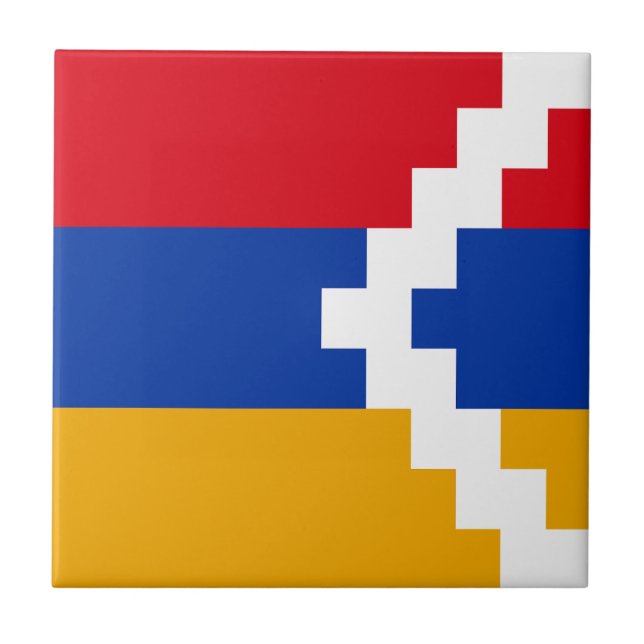 Nagorno-Karabach flagga Kakelplatta (Framsidan)