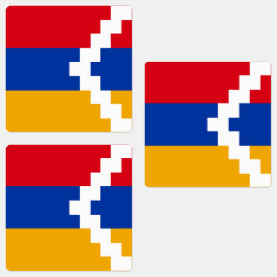 Nagorno-Karabach flagga Klistermärke