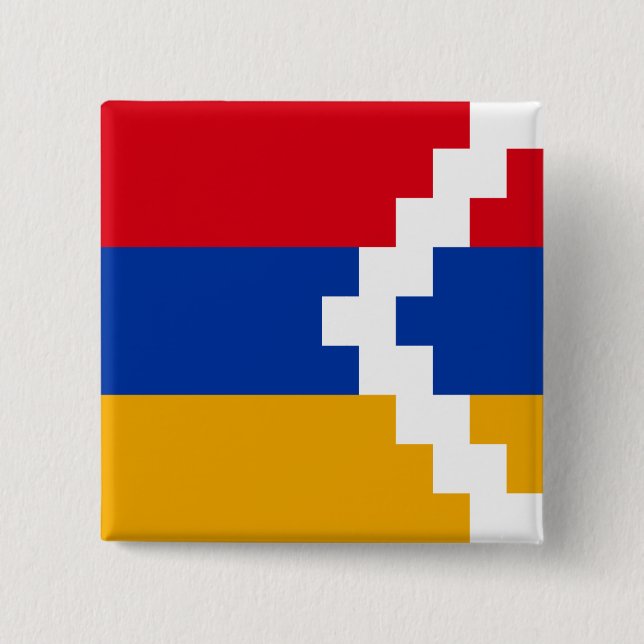Nagorno-Karabach flagga Knapp (Framsida)