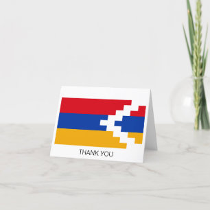 Nagorno-Karabach flagga Tack Kort