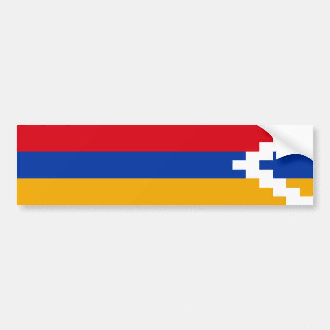 Nagorno Karabakh Flagga Bildekal (Framsidan)