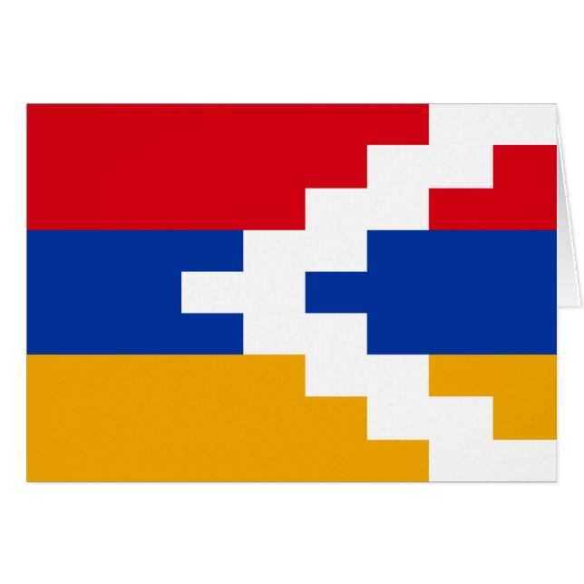 Nagorno Karabakh Flagga Hälsningskort (Framsidan Horizontal)