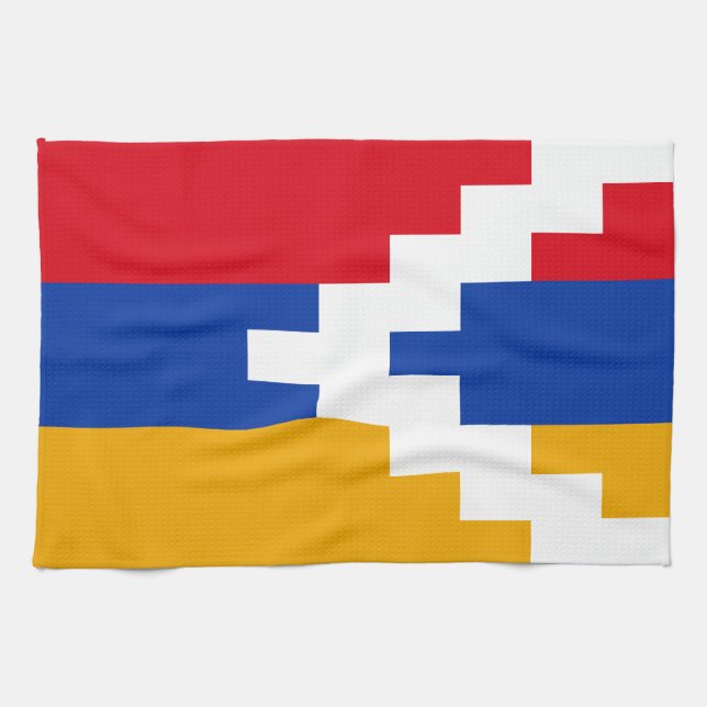 Nagorno Karabakh Flagga Kökshandduk (Horisontell)