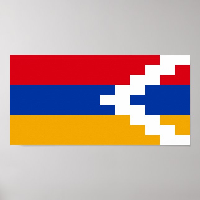 Nagorno Karabakh Flagga Poster (Framsidan)