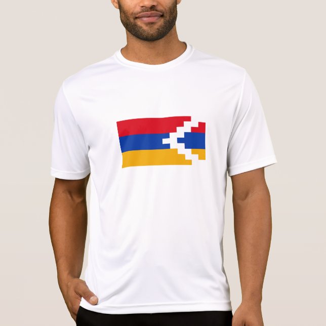 Nagorno Karabakh Flagga T Shirt (Framsida)