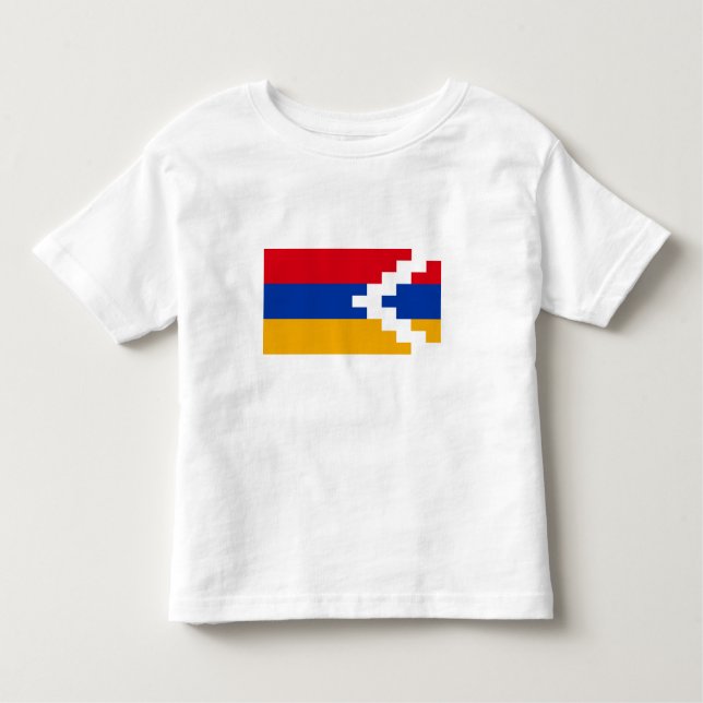 Nagorno Karabakh Flagga T Shirt (Framsida)