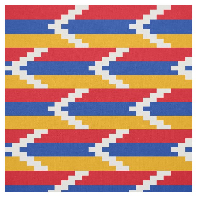 Nagorno Karabakh Flagga Tyg (Provkarta)