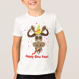 Något år för GnuStuff_Partier Gnu_Happy Gnu! T-shirt