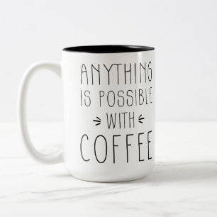 Något är möjligheten med kaffemuggen Två-Tonad mugg