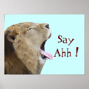 Något att säga Ahh! Affischtryck Poster