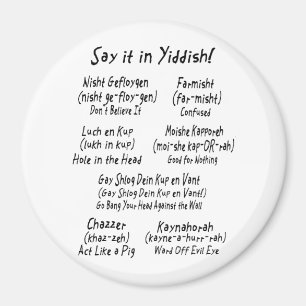 Något att säga det i Yiddish Magnet