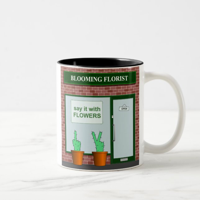 Något att säga det med blommor Två-Tonad mugg (Höger)